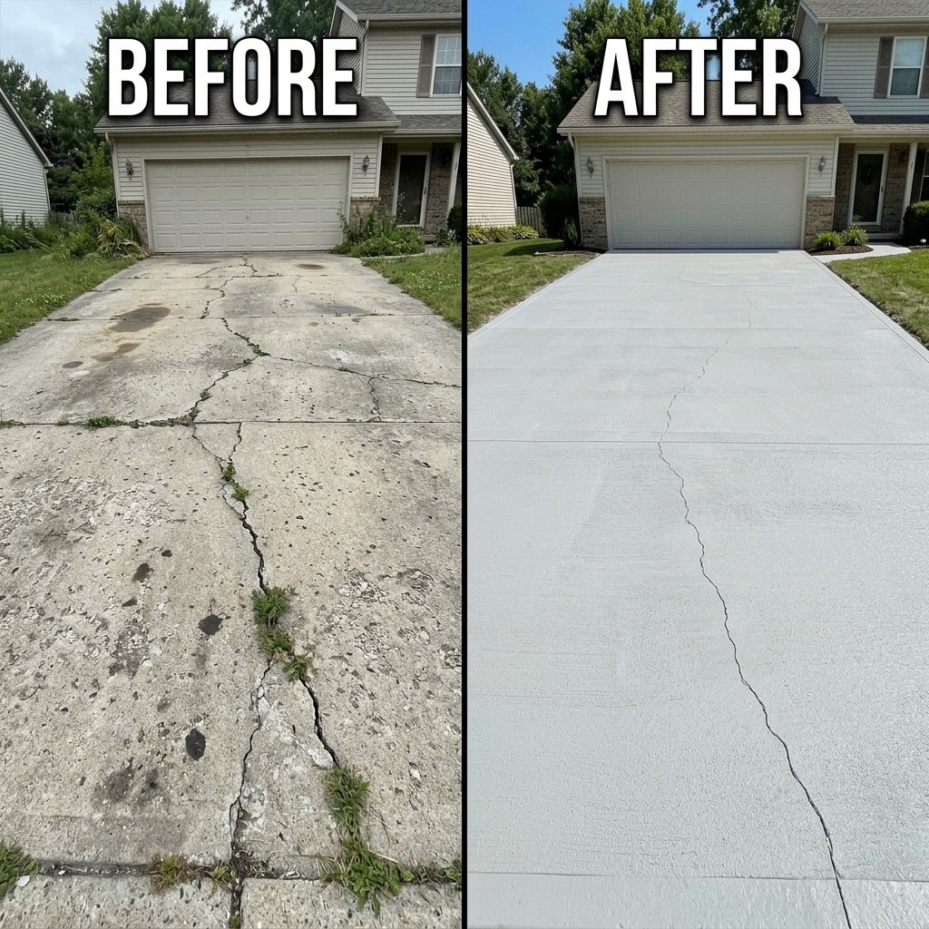 Driveway Slab Leveling & Joint Re-sealing